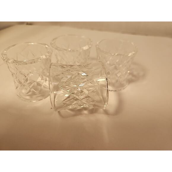 Waterford Other - Waterford Napkin Rings Comeragh Vintage Crystal Waterford Napkin Holders - 4